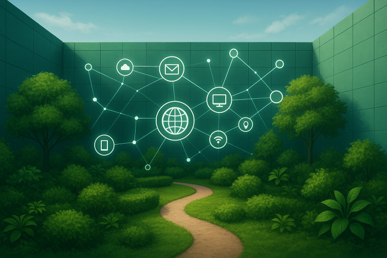 Image de couverture pour l’article "Walled Garden Strategies: Enhancing Privacy and Growth Online"