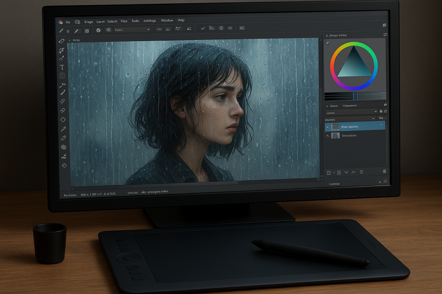 Image de couverture pour l’article "Rain Texture Krita Mastery Guide for Realistic Digital Painting"